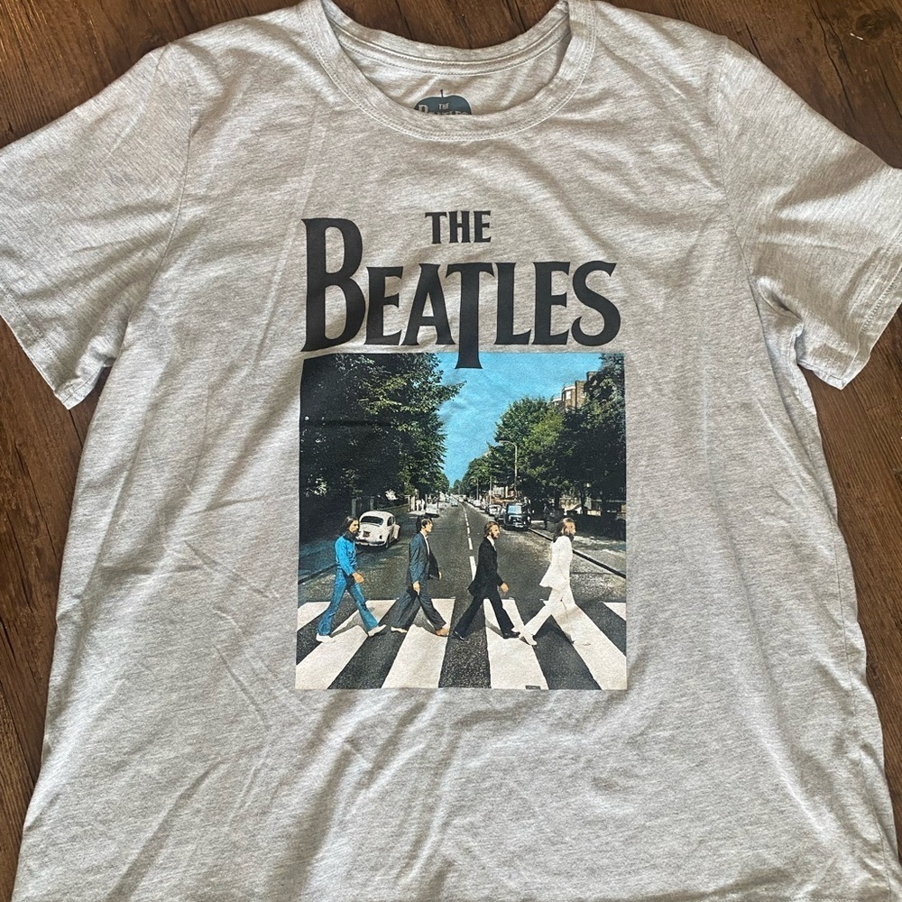 The Beatles Gray Graphic T-Shirt the Beatles Size 12-14(teens)